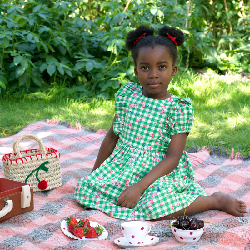 Cherry Check Dress