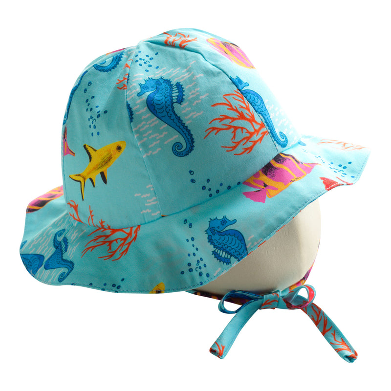 Coral Reef Sun Hat, Baby Girl