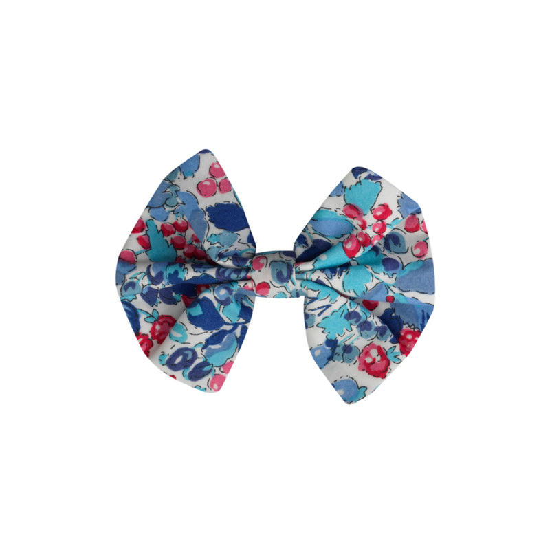 Blue Berry Floral Hairbow