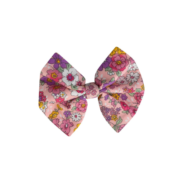 Candy Pink Floral Hairbow