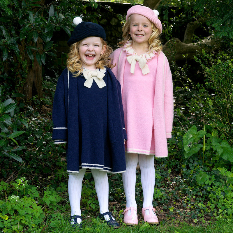 Pink Knit Frill Dress