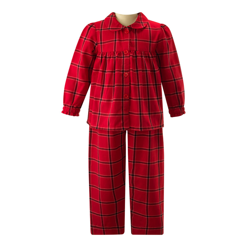 Tartan Check Flannel Babydoll Pyjamas