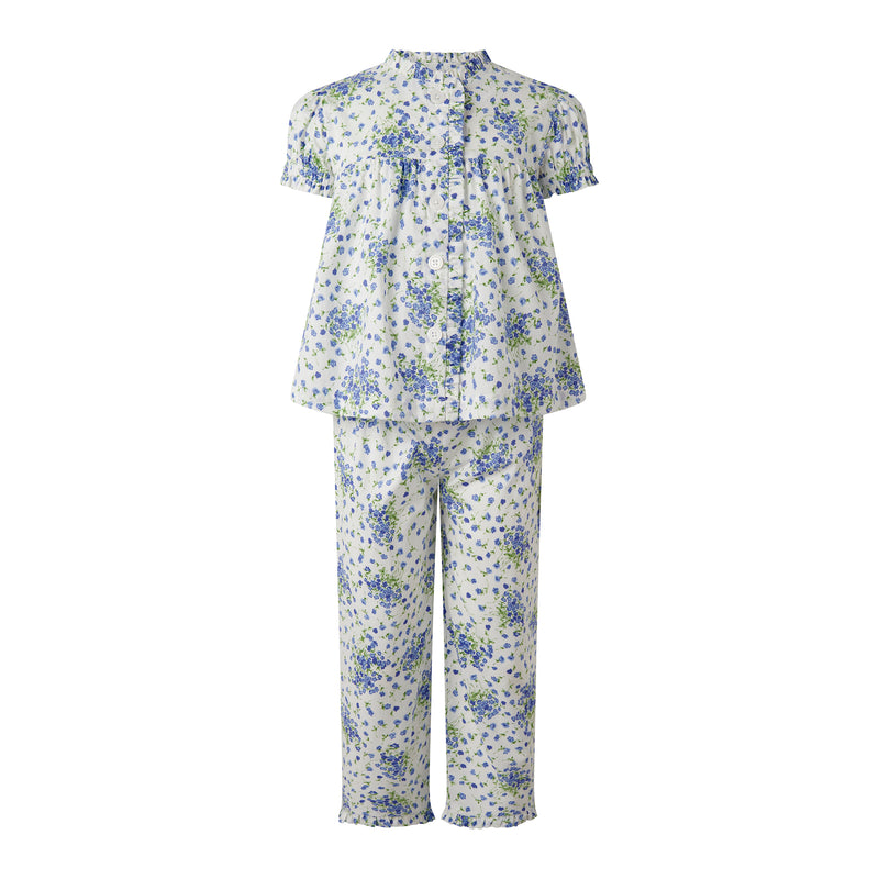 Blue Carnation Frill Pyjamas