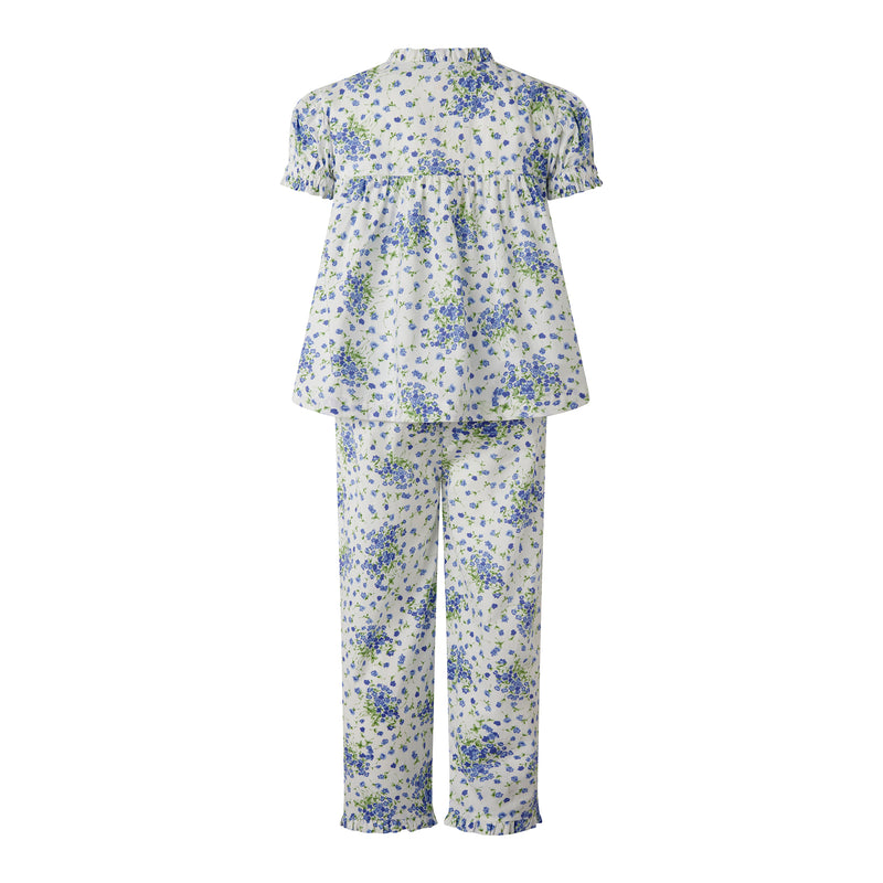 Blue Carnation Frill Pyjamas