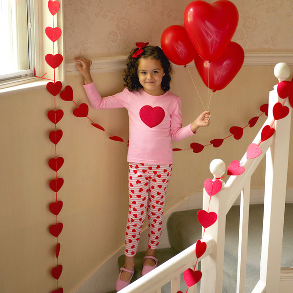 Stripe Heart Legging Set