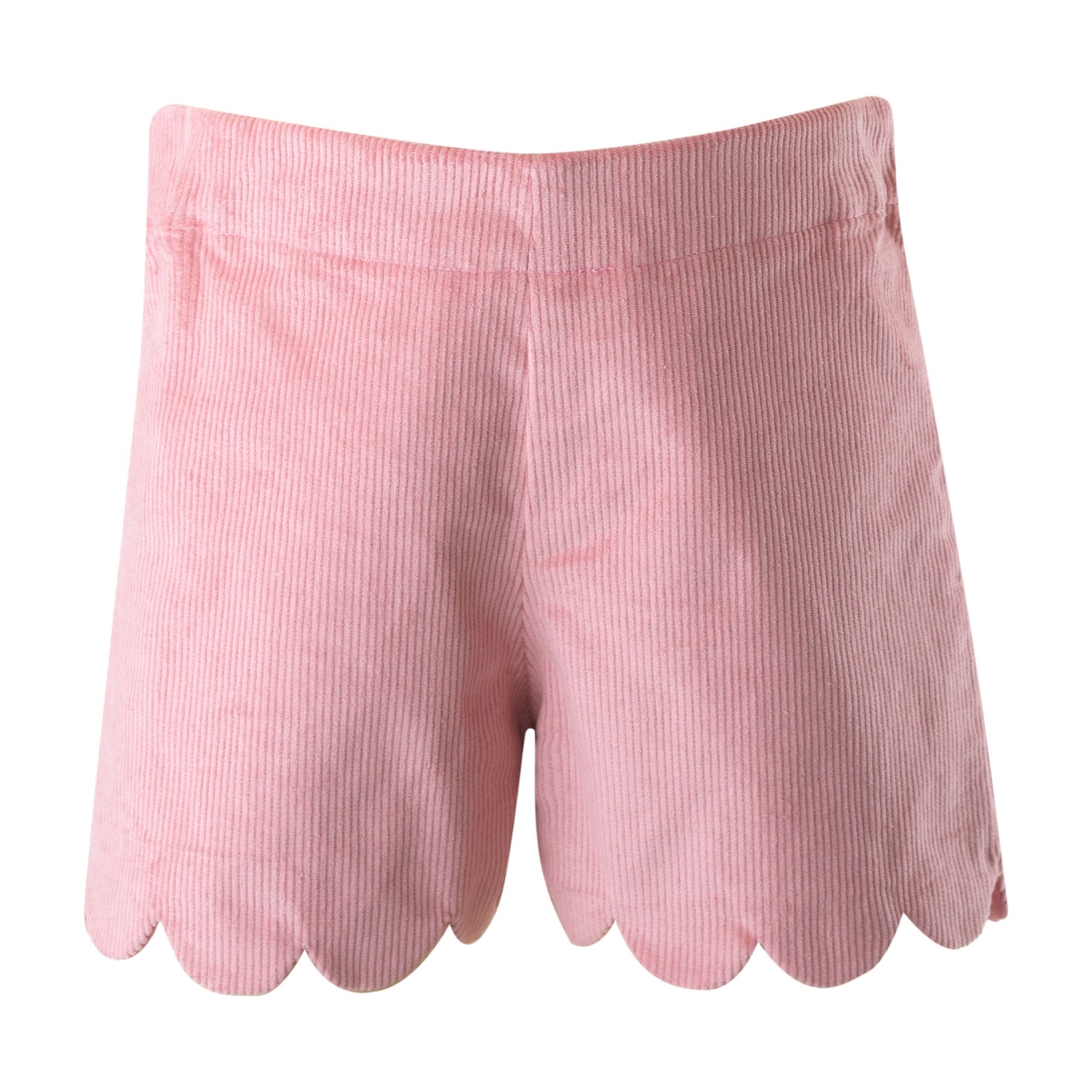 Scalloped Corduroy Shorts