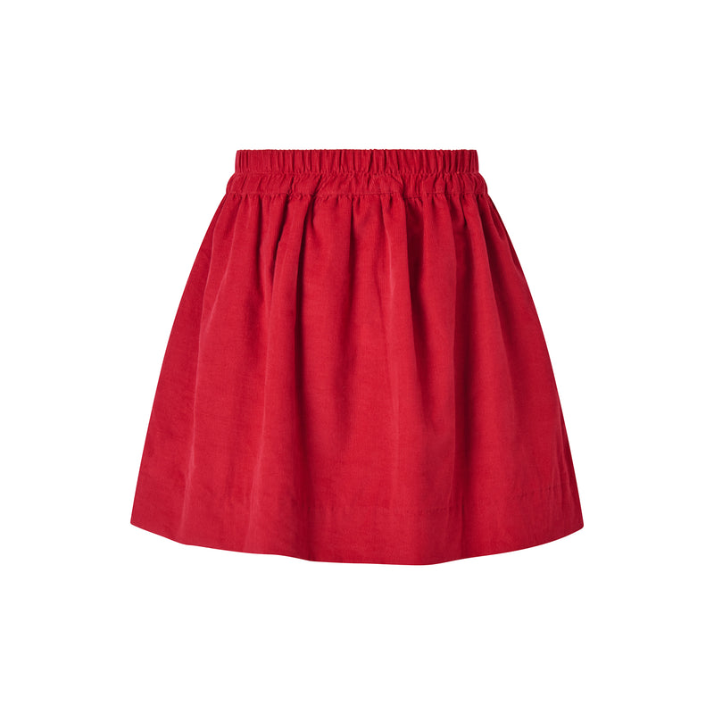 Heart Pocket Babycord Pull-on Skirt