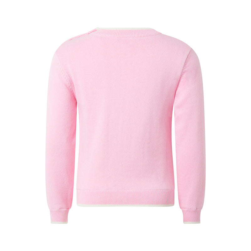 Lamb Intarsia Sweater, Pink