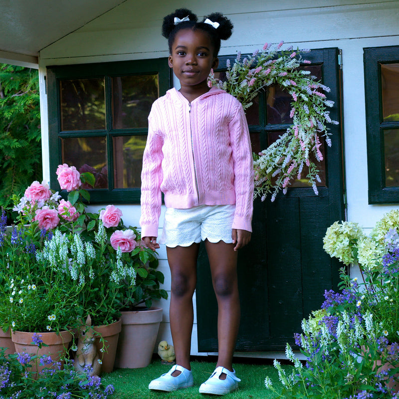 Eyelet Scalloped Shorts