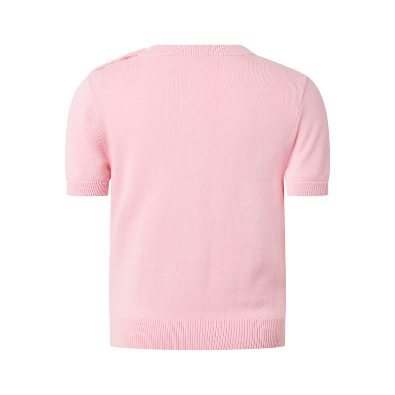 Flamingo Intarsia Knit T-shirt