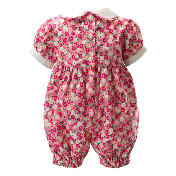 Floral Babysuit, Pink