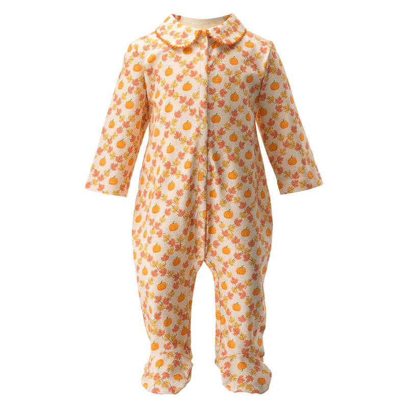 Pumpkin Check Babygro