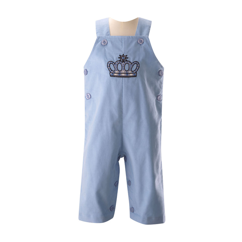 Crown Embroidered Overall & Shirt