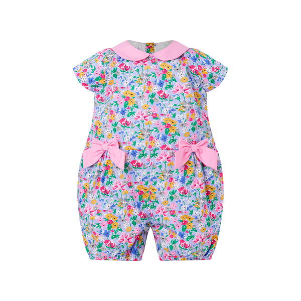 Meadow Floral Bow Romper