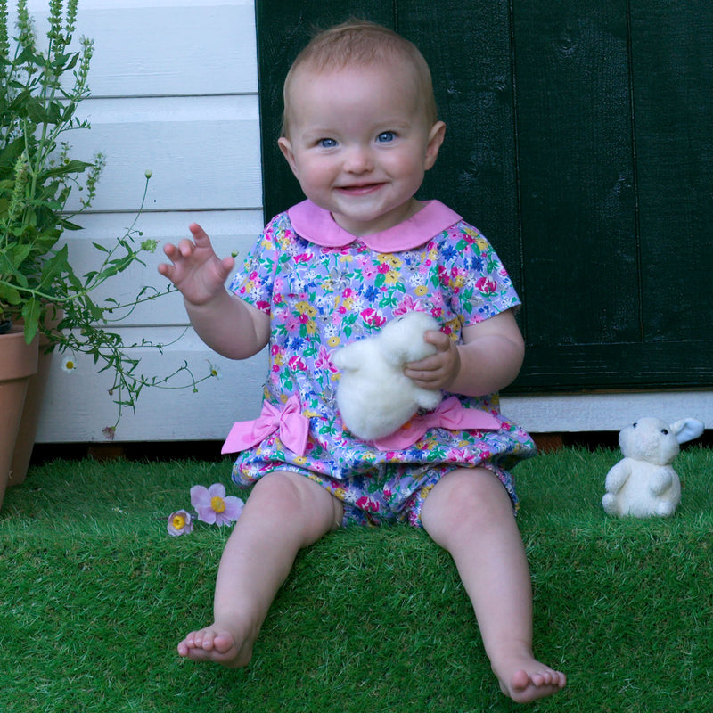 Meadow Floral Bow Romper