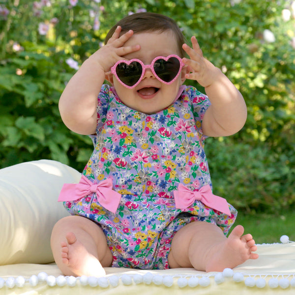 Meadow Floral Bow Romper