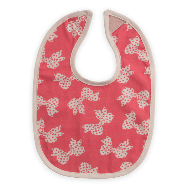 Polka Dot Bow Bib