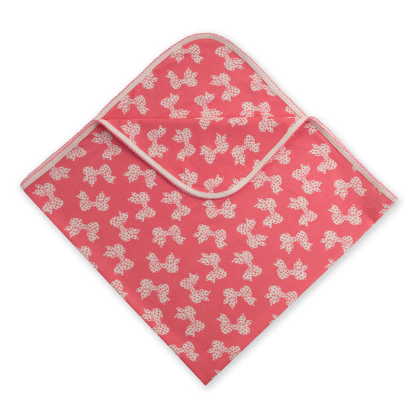 Polka Dot Bow Blanket