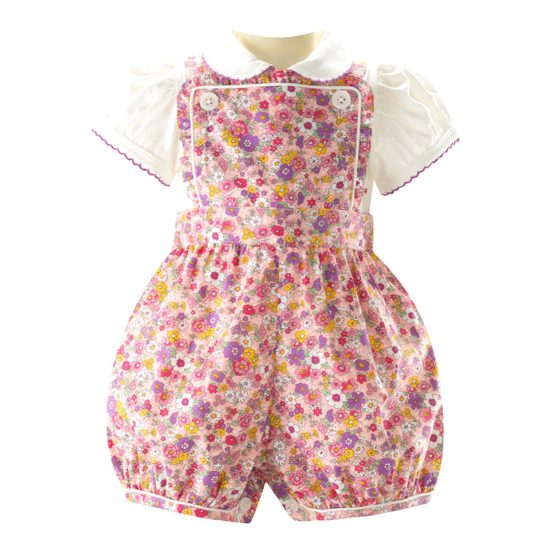 Floral Dungaree Set