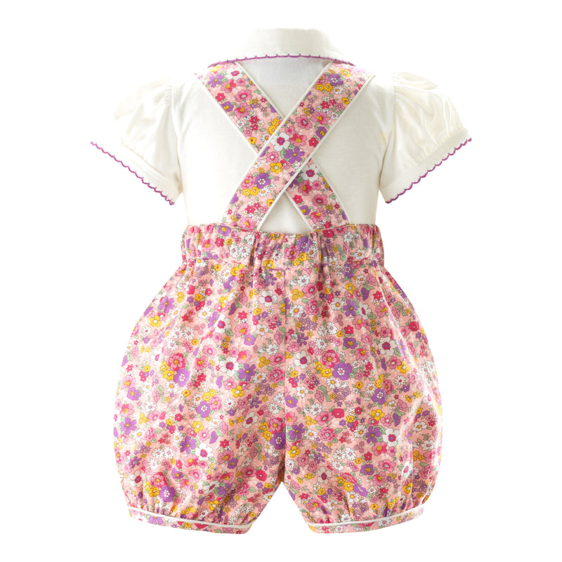 Floral Dungaree Set