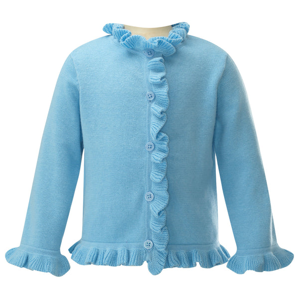 Blue Frill Cardigan