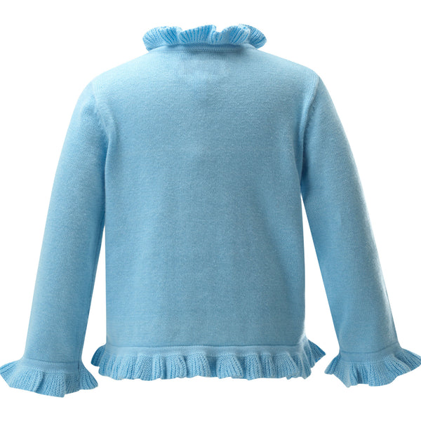 Blue Frill Cardigan