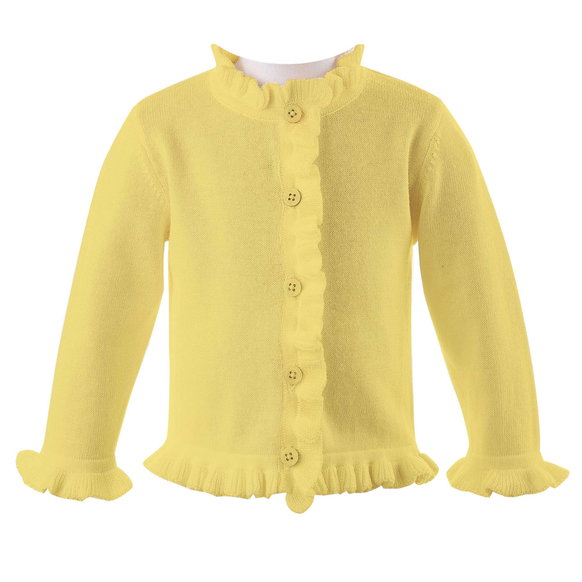 Yellow Frill Cardigan