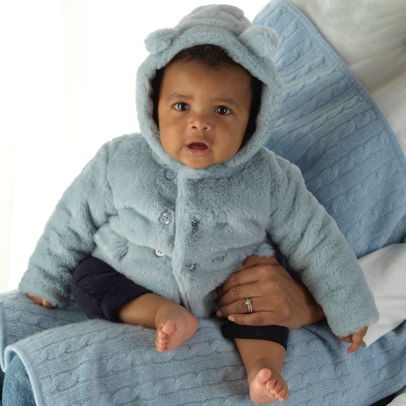 Blue Teddy Coat