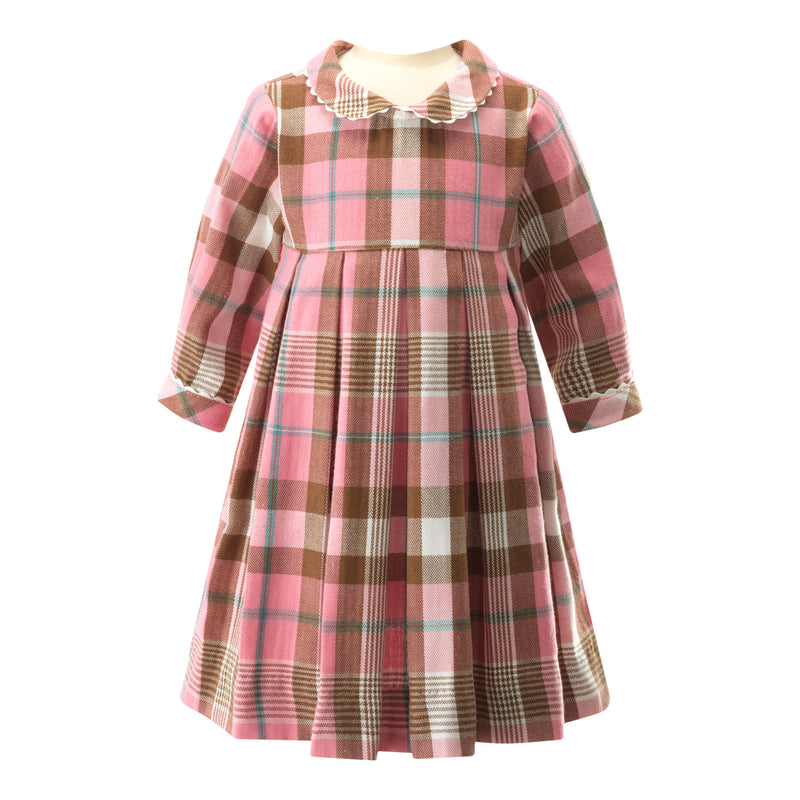 Pink Check Flannel Dress & Bloomers