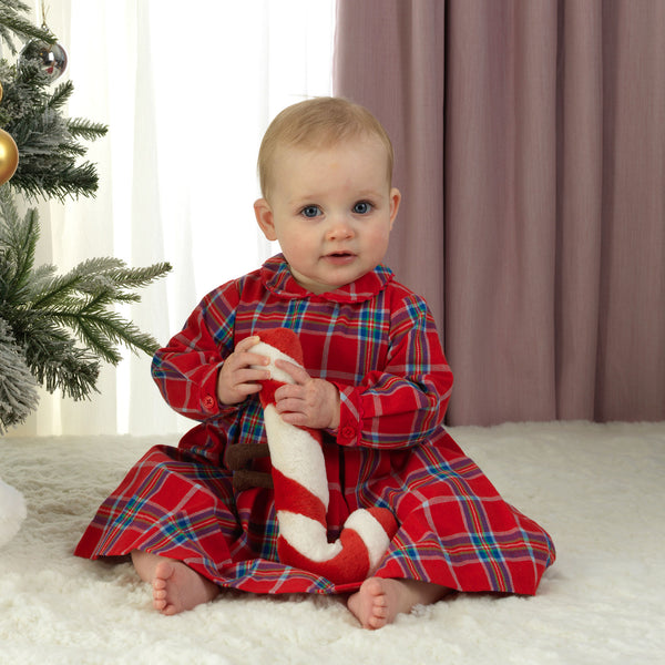 Tartan Pleated Dress & Bloomers