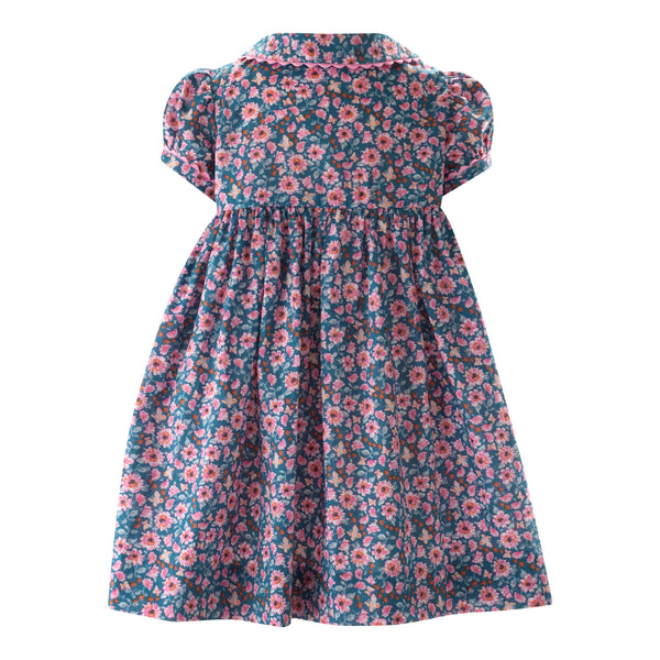 Butterfly Floral Button Front Dress