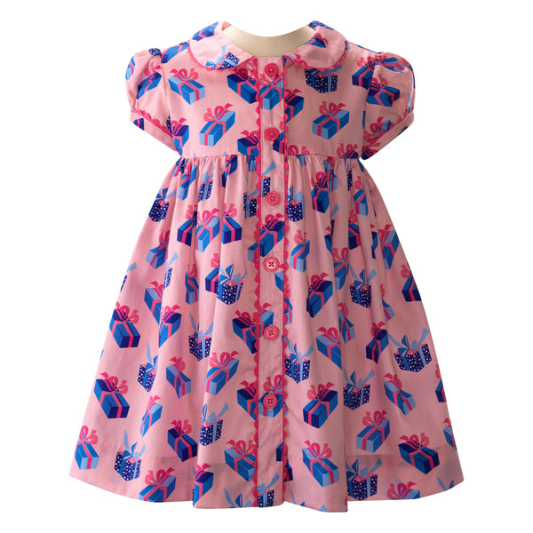 Gift Button-front Dress & Bloomers