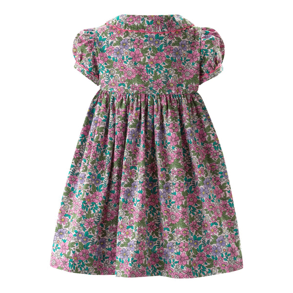 Pansy Floral Button Front Dress