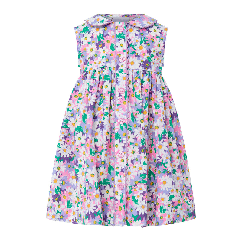 Aster Sleeveless Button-Front Dress & Bloomers