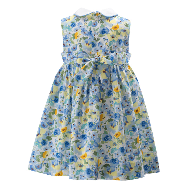 Blue Cosmos Peter Pan Collar Dress