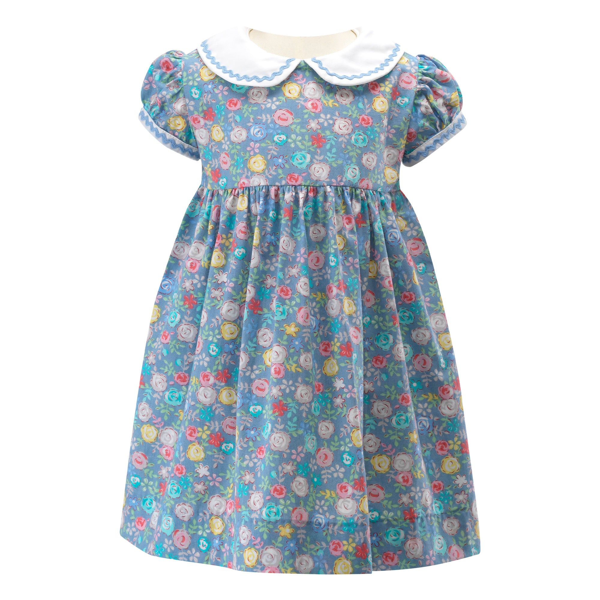 Pastel Rose Peter Pan Collar Dress