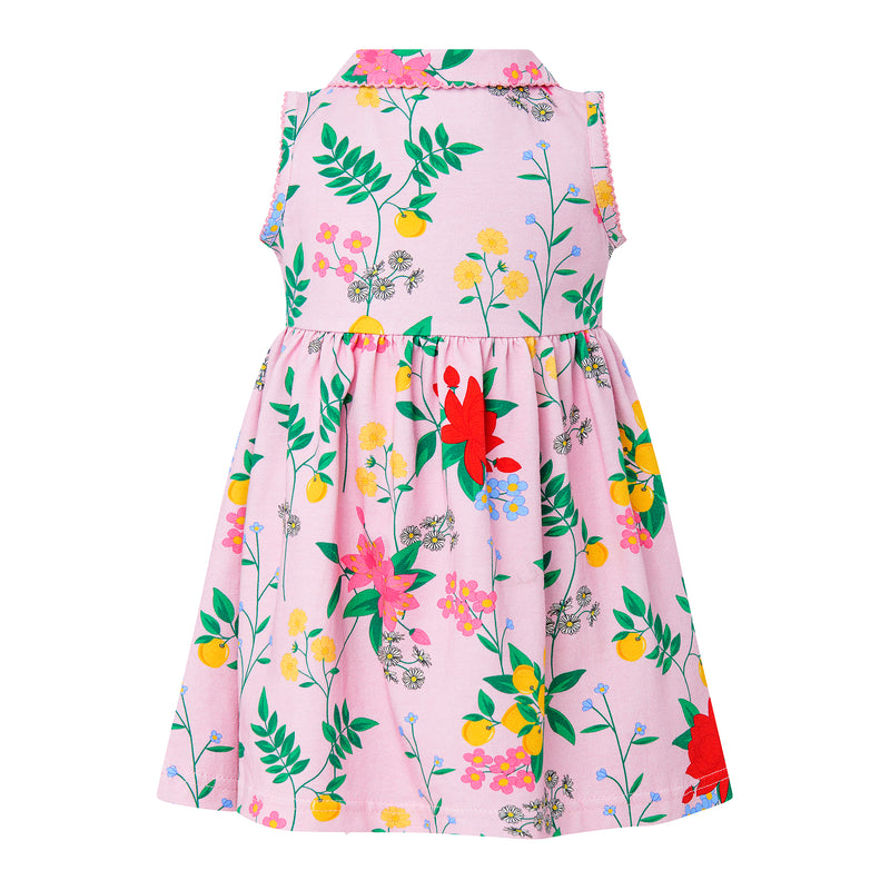 Botanical Floral Jersey Dress