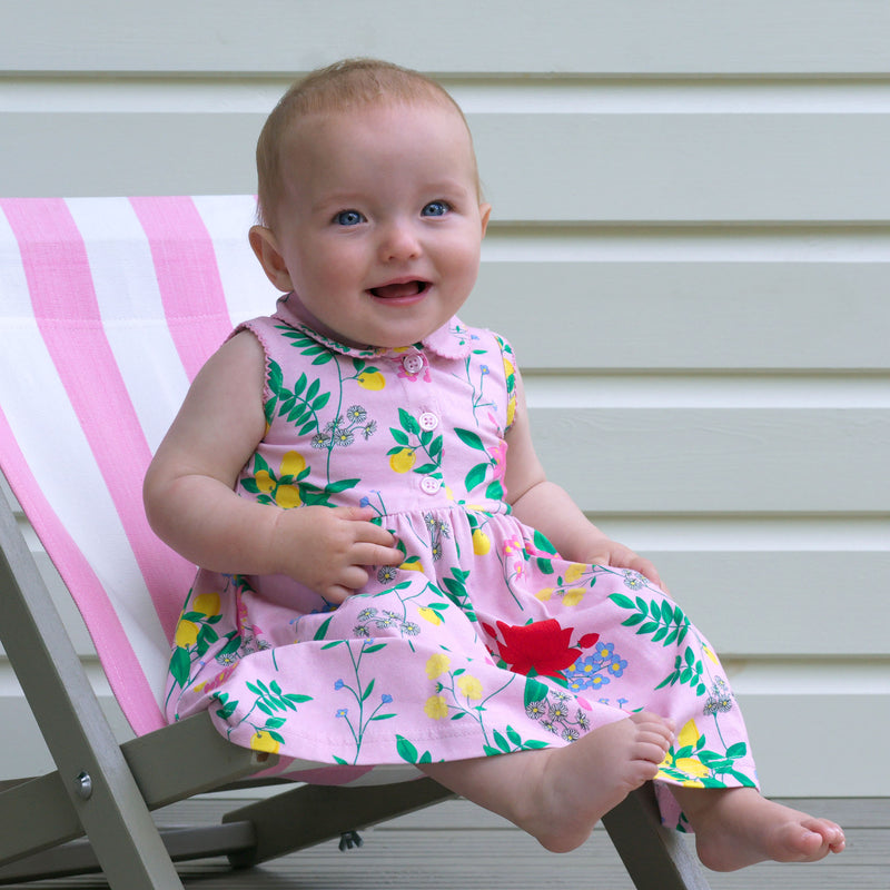 Botanical Floral Jersey Dress