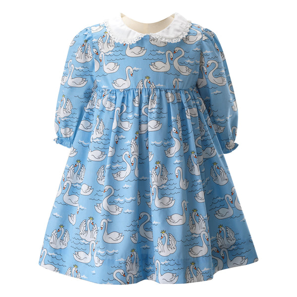 Peter Pan Collar Swan Dress & Bloomers