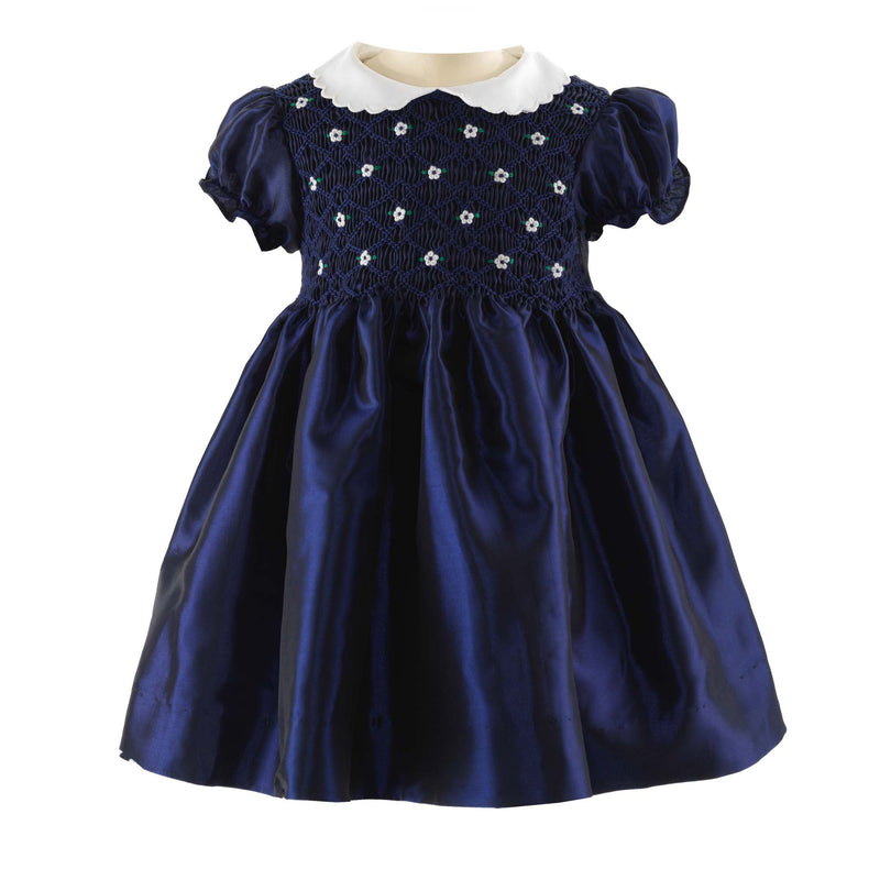 Taffeta Smocked Dress