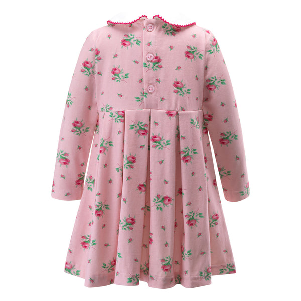 Rosebud Floral Jersey Dress
