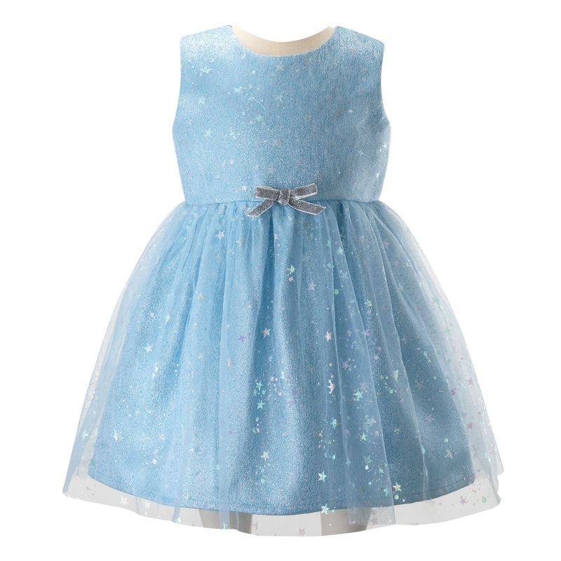 Sparkle Star Tulle Dress Blue