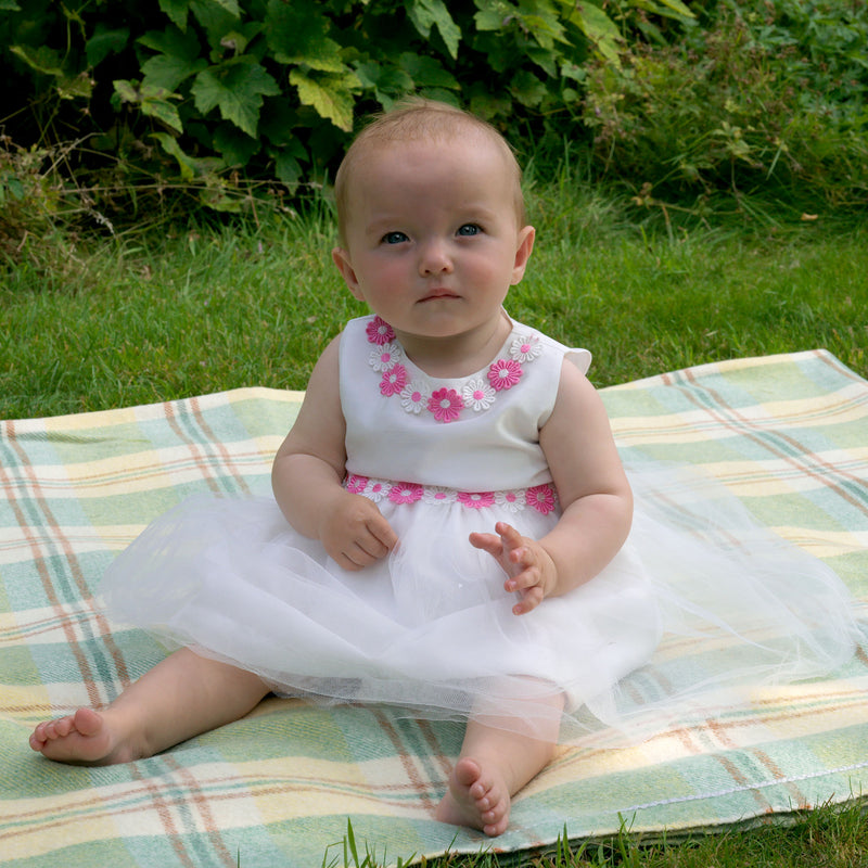 Pink Daisy Tulle Dress