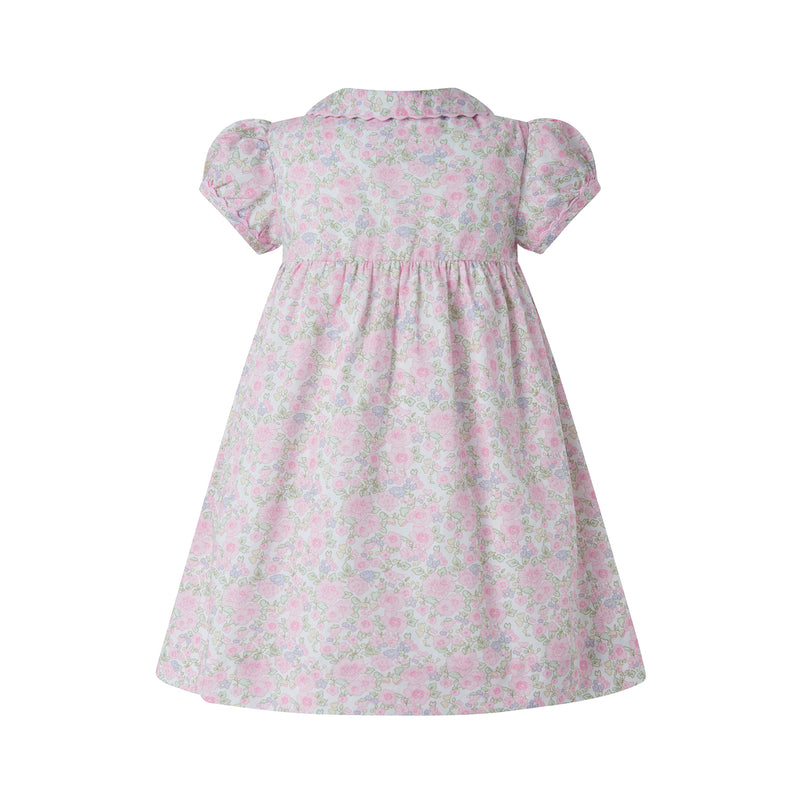 Ditsy Bloom Smocked Button-Front Dress & Bloomers