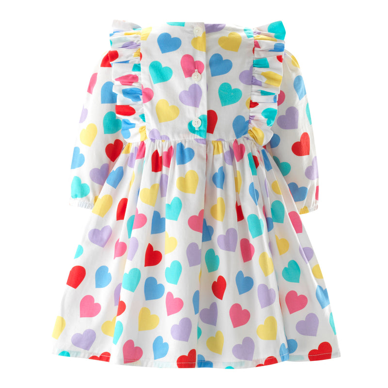 Confetti Heart Frill Dress & Bloomers