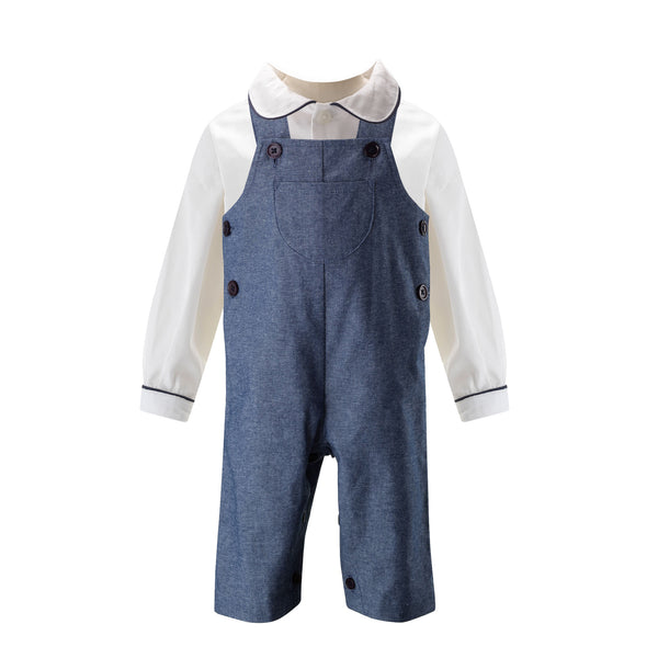 Chambray Dungaree Set