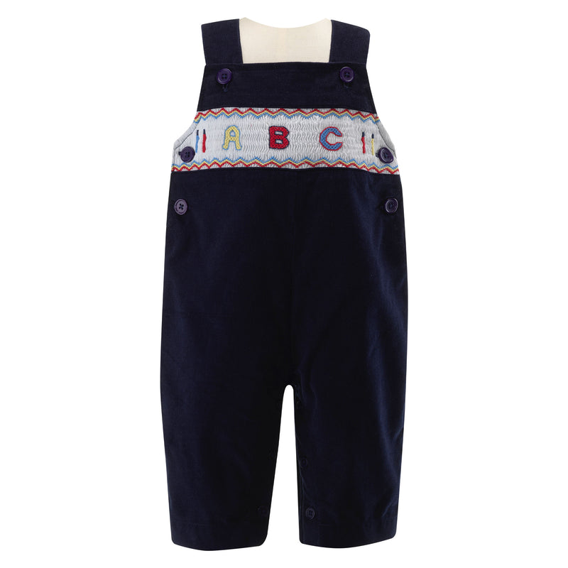 ABC Smocked Overall Set