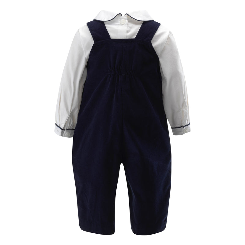 ABC Smocked Overall Set