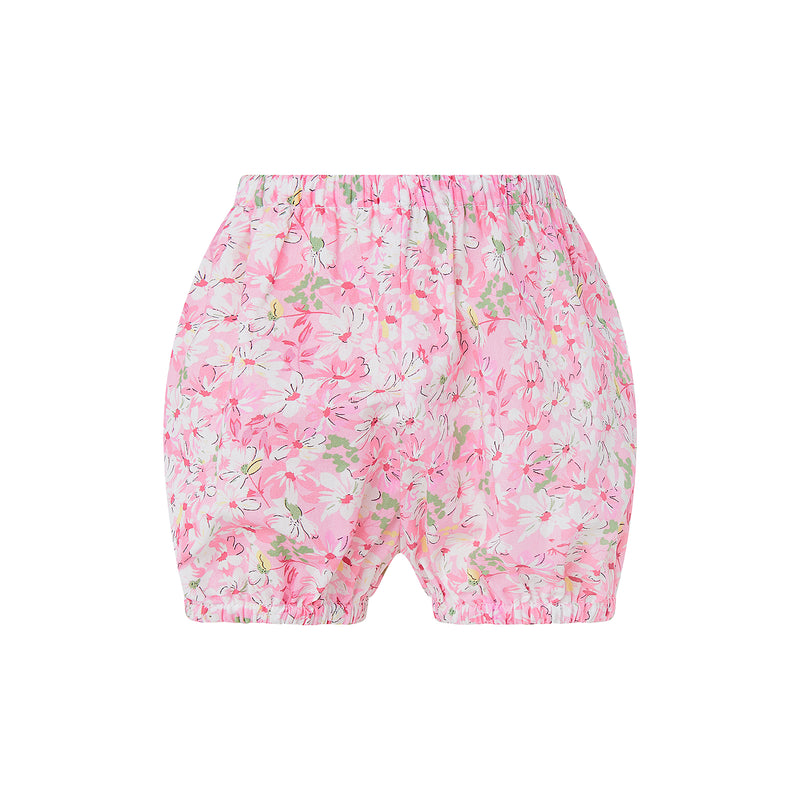 Daisy Button-front Dress & Bloomers, Pink