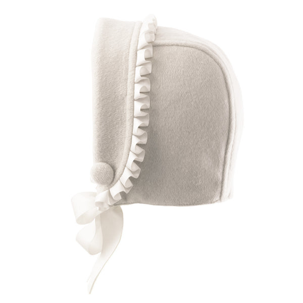 Ivory Frill Bonnet